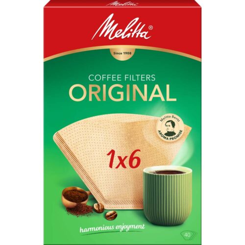 241036 6770756 4006508123834 6771612 MEL FS 1x6-40 nb UAE 035-04 Melitta Filtertüten Original naturbraun 1x6 40St
