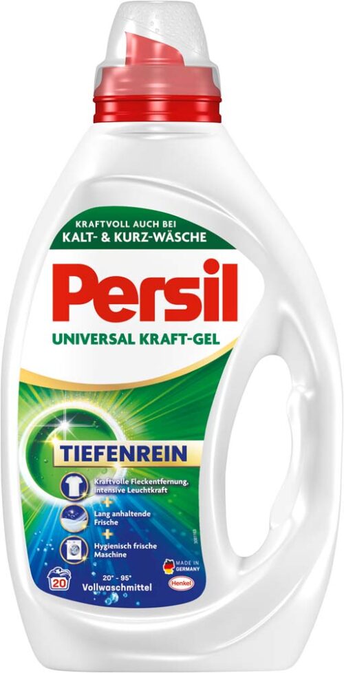 4015200035154_C1N1_S01_V01_PERSIL_Gel_20WL_Universal_900ml_PGU20_3079367_front-DE Persil Universal Kraft Gel 20WL 900ml