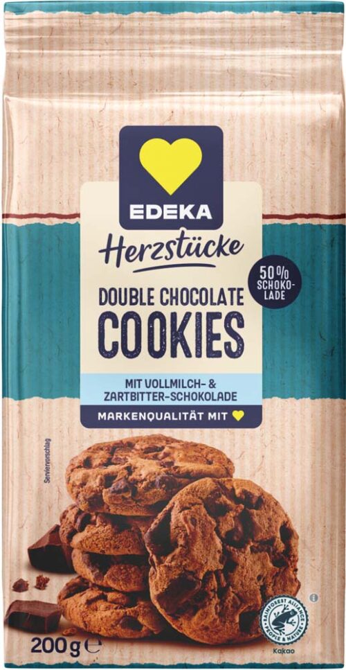 EDEKA Herzstücke Double Chocolate Cookies 200 g