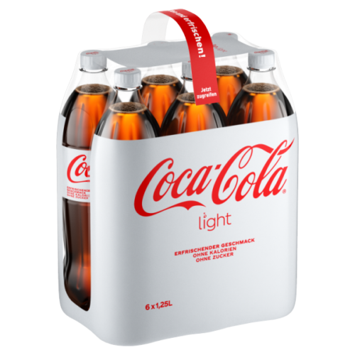REN2307-00407_BIC_CCL_NRPET_6x1.25L_GER_PR_D_Closed_5449000082886_004 Coca-Cola Light PET EW 6x1,25l