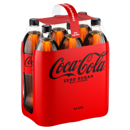 REN2309-00326_BIC_CCZ_NRPET_6x1.25L_GER_PR_D_Closed_5449000138514_097 Coca-Cola Zero PET EW 6x1,25l