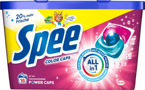 4015200037325_C1N1_S01_V01_SPEE_Caps_16WL_Color_192g_SPC16_3068452_front-DE Colorwaschmittel Caps Power 16WL 192g