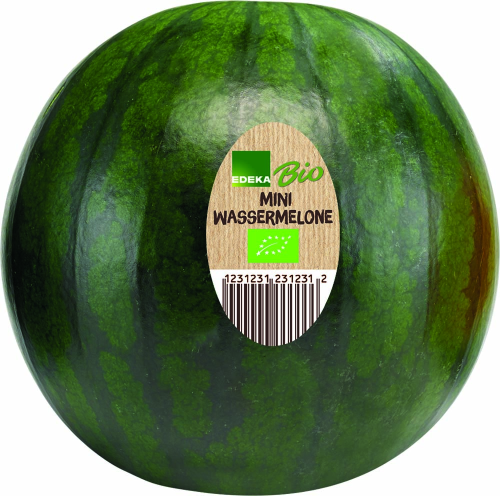 Bio Wassermelone rotfleischig 1St