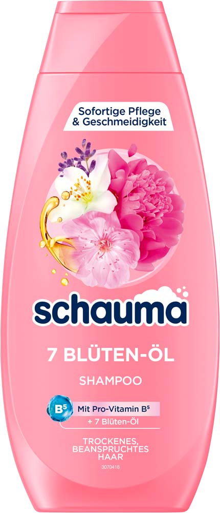 4015100890518_C1N1_S01_V01_SCHAUMA_SHP_7_Blueten-Oel_400ml_S45B6_3060461_front-DE Schauma Shampoo 7 Blüten-Öl 400ml