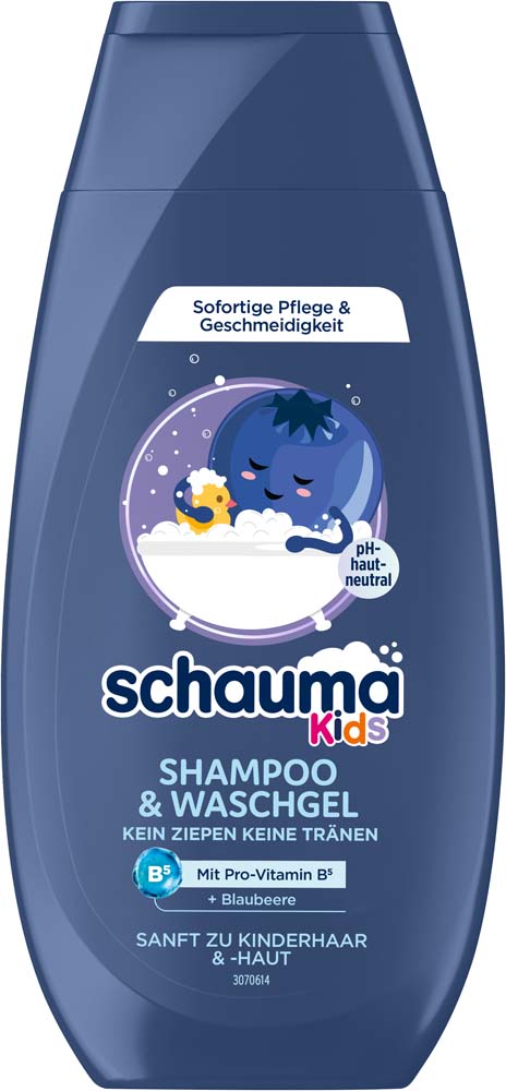 4015100890839_C1N1_S01_V01_SCHAUMA_Kids_Blaubeere_250ml_SHKM6_3060486_front-DE Schauma Shampoo & Waschgel Kids Blaubeere 250ml