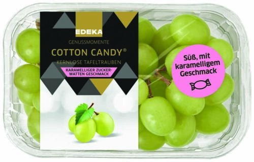 EDEKA Genussmomente Trauben hell kernlos Packung 400g