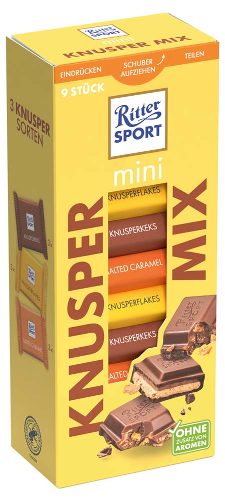 mini_9er_Turm_BunterMix_1196_B_links Ritter Sport Mini Knusper Mix Turm 150g
