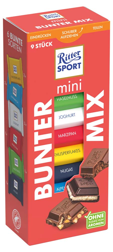 mini_9er_Turm_BunterMix_1196_B_links Ritter Sport Mini bunter Mix Turm 150g