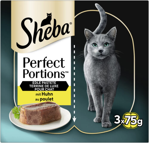 04008429122521_C1N1_s03_v01_5 Sheba Perfect Portions Huhn Pastete 225g