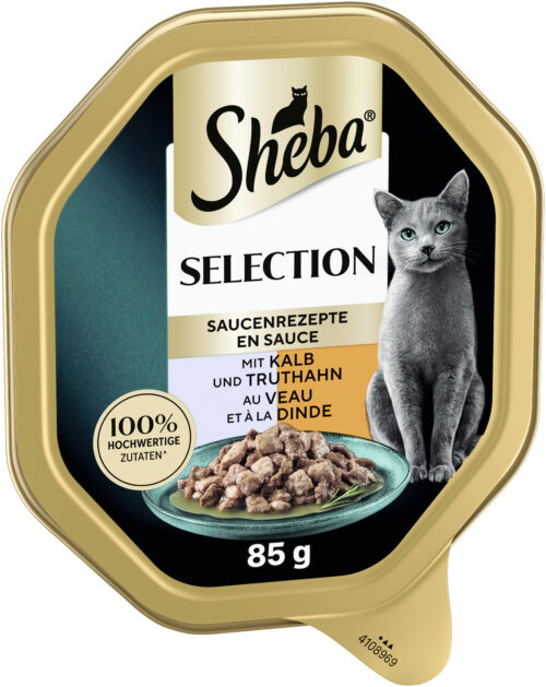 04008429164026_C1L1_s02_v01_5 Sheba Selection Kalb & Truthahn in Sauce 85g