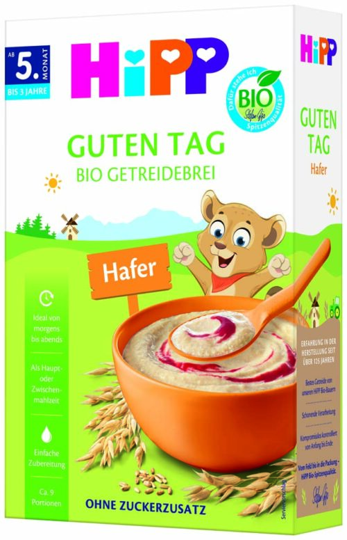3017-03_V5_05-26_re HiPP Bio Getreidebrei 100 % Hafer ab dem 5. Monat 200 g