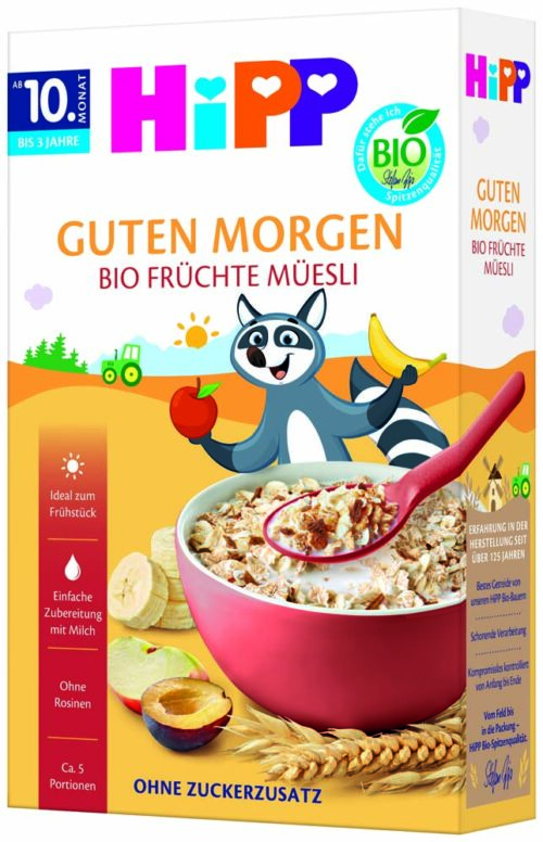 3531-02F_V8_05-26_re HiPP Bio Guten Morgen Früchte-Müesli ab dem 10. Monat 200 g