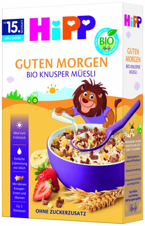 3534-01F_V7_05-26_re HiPP Bio Kinder Knusper-Müesli ab dem 15. Monat 200 g