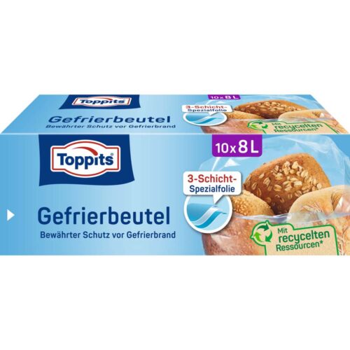Toppits Gefrierbeutel 8 Liter 10 St