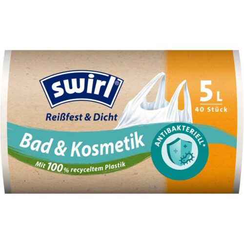 Swirl Bad & Kosmetik Müllbeutel 5 Liter 40 St