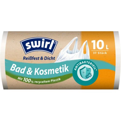 Swirl Bad & Kosmetik Müllbeutel 10 Liter 37 St
