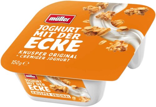 müller Joghurt mit der Ecke Knusper Original 150g müller Joghurt mit der Ecke Knusper Original 150g
