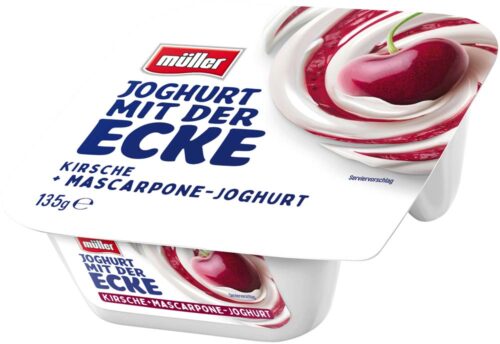müller Joghurt mit der Ecke Mascarpone Kirsche 135g müller Joghurt mit der Ecke Mascarpone Kirsche 135g
