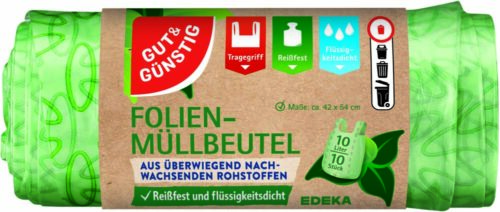 GUT&GÜNSTIG Bio-Müll Folienbeutel 10 l 10 St