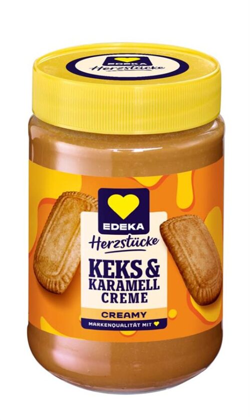 4311501091579_PER_web EDEKA Herzstücke Keks & Karamell Creme Creamy 400g