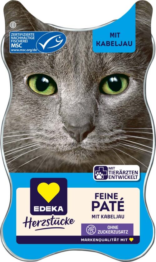 4311501468654_PER EDEKA Herzstücke Feine Paté mit Kabeljau 85g