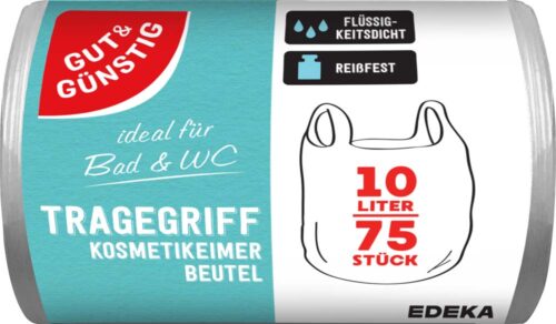 4311501515709_PER GUT&GÜNSTIG Tragegriff-Kosmetikeimerbeutel 10 l 75 St