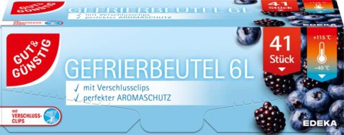 4311501560266_PER GUT&GÜNSTIG Gefrierbeutel 6 Liter 4 St