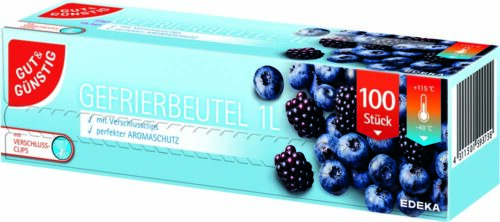 4311501593738_PER GUT&GÜNSTIG Gefrierbeutel 1 Liter 100 St