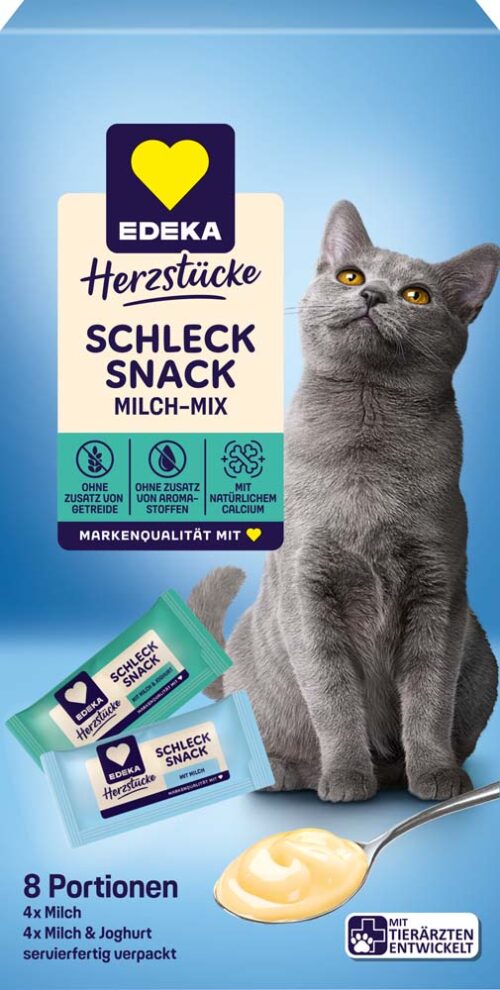 EDEKA Herzstücke Schleck Snack Milch-Mix 8x10g