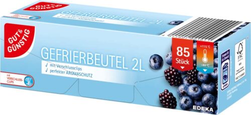 4311501801611_PER GUT&GÜNSTIG Gefrierbeutel 2 Liter 85 St