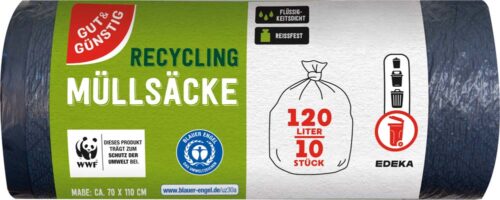 4311536921124_PER GUT&GÜNSTIG Recycling-Müllsäcke 120 l 10 St
