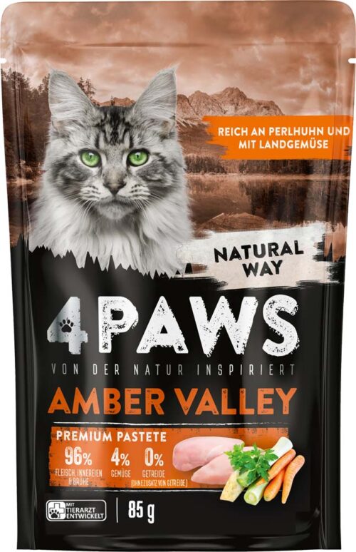 4311596625024_PER 4PAWS Amber Valley reich an Perlhuhn und mit Landgemüse