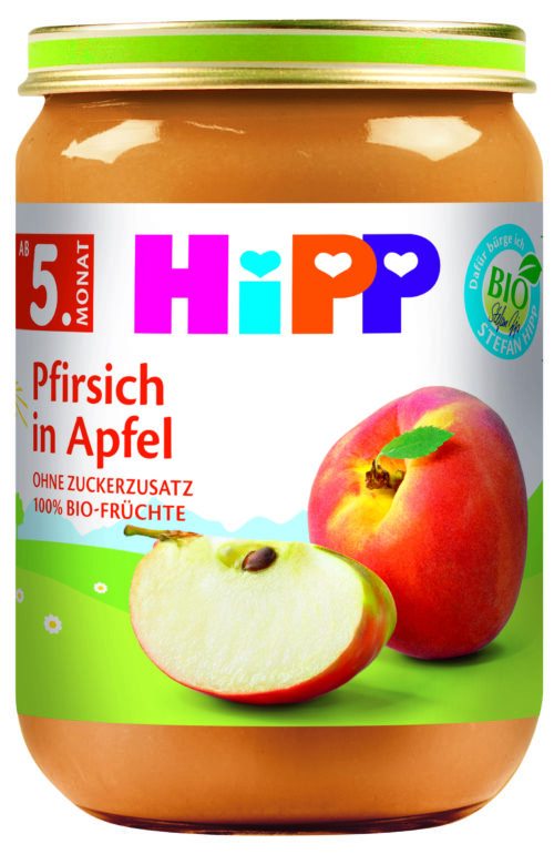 4340ET-K_V6_4062300297067.jpg HiPP Bio Pfirsich in Apfel ab dem 5. Monat 190g