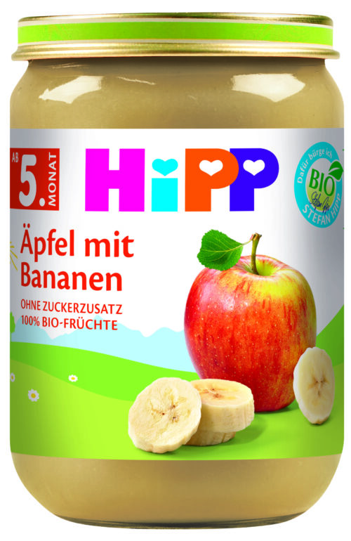 HiPP Bio Äpfel mit Bananen ab dem 5. Monat 190g