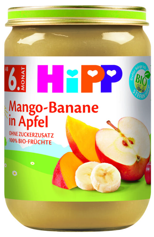 4397ET-C_V10_4062300293779.jpg HiPP Bio Mango-Banane in Apfel ab dem 6. Monat 190g