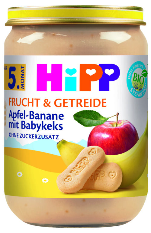 HiPP Bio Apfel-Banane mit Babykeks ab dem 5. Monat 190g
