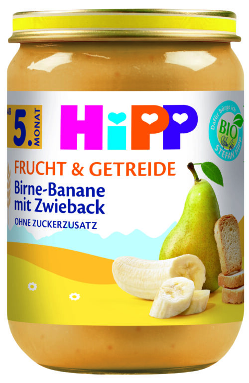 HiPP Bio Birne-Banane mit Zwieback ab dem 5. Monat 190g