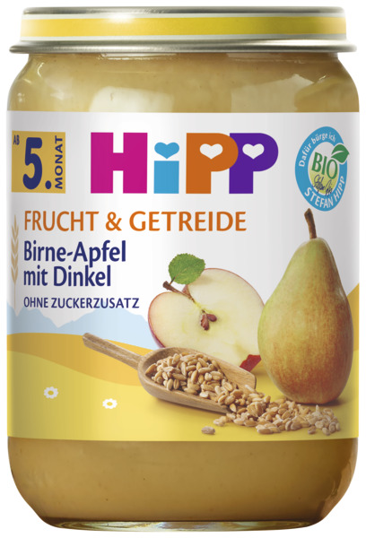 HiPP Bio Birne-Apfel mit Dinkel ab dem 5. Monat 190g
