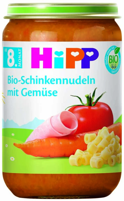 6540ET-I_V14_1-24b HiPP Bio Schinkennudeln mit Gemüse ab dem 8. Monat 220g