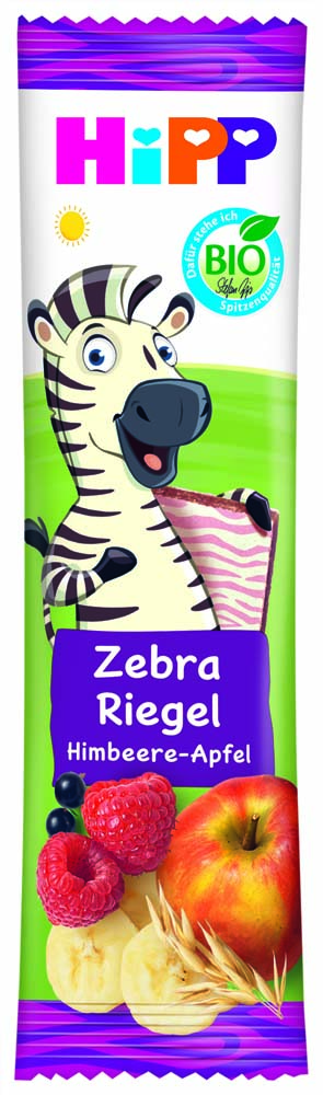 Fr¸chte-Freund Rote Fr¸chte mit Eisen, 25 g / HiPP Zebra Früchte Riegel Himbeere in Banane-Apfel ab 1 Jahr 23 g