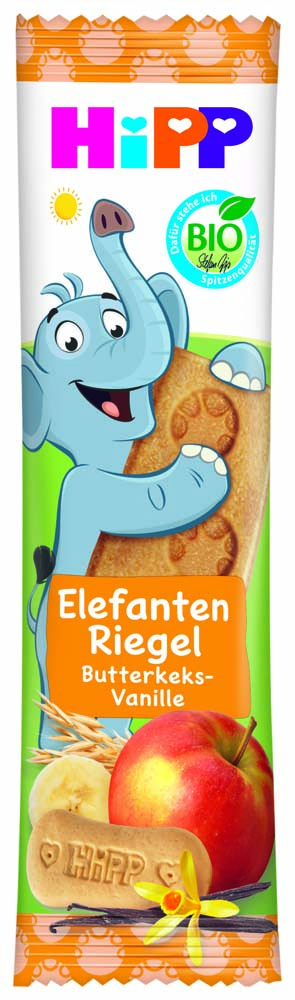 Fr¸chte-Freund Rote Fr¸chte mit Eisen, 25 g / HiPP Elefant Müesli Riegel Butterkeks in Apfel-Vanille ab 1 Jahr 20 g