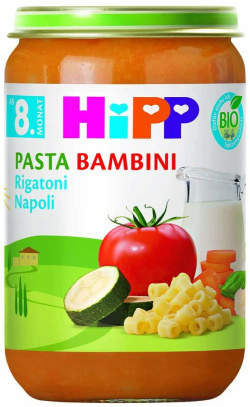 DA60511ET-A_V1_1-24b HiPP Bio Pasta Bambini Rigatoni Napoli ab dem 8. Monat 220g