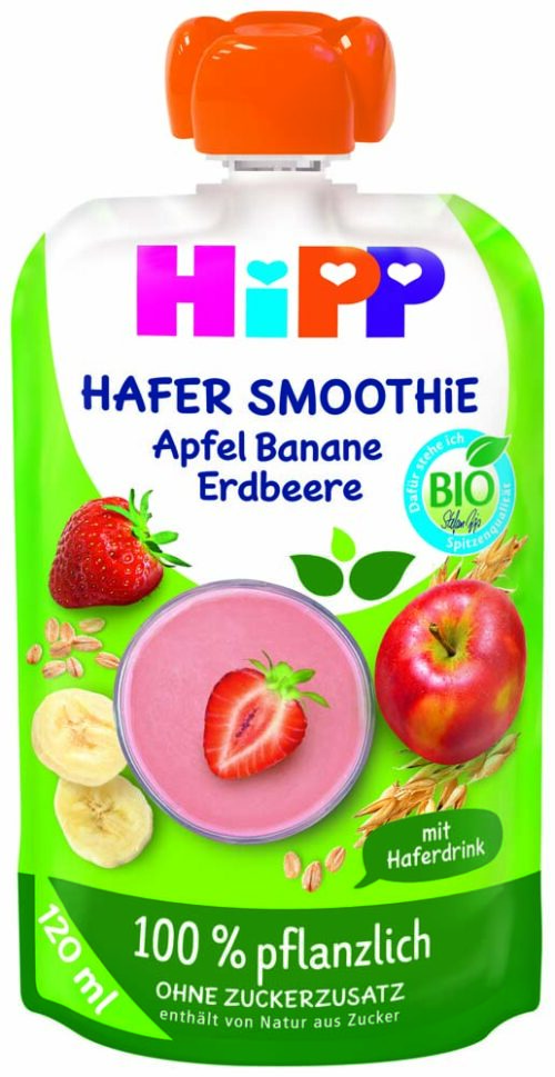 DA84006-D_AMC HiPP Hafer Smoothie Apfel-Banane-Erdbeere ab 1 Jahr 120 ml