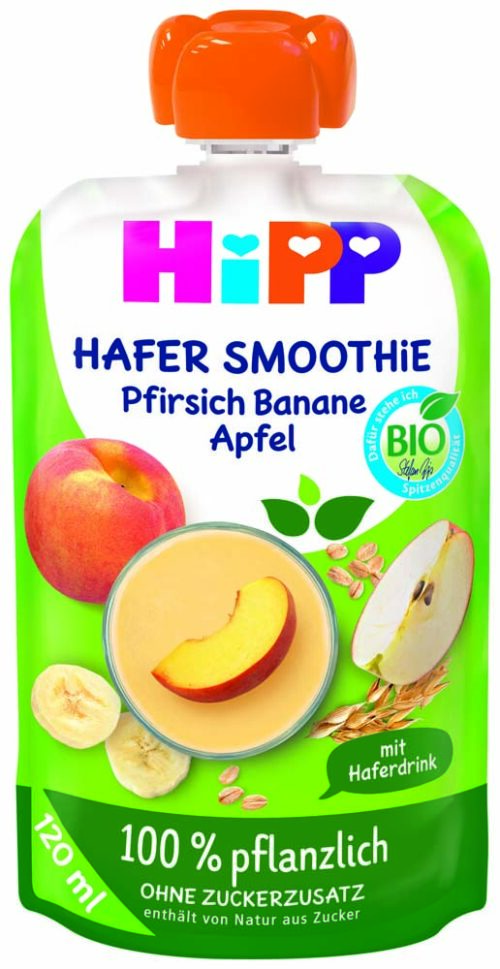 DA84007-D_AMC HiPP Hafer Smoothie Pfirsich-Banane-Apfel ab 1 Jahr 120 ml