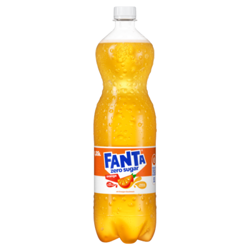 REN-2605-00067_BIC_Fanta Zero_1.25L_Front_Wet_Closed_5000112576894_U1NF_472 Fanta Orange Zero Sugar 1,25 l
