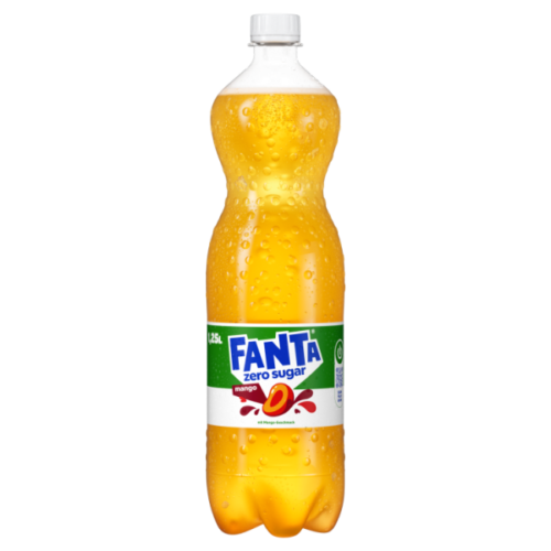 REN-2605-00170_BIC_Fanta No Sugar_1.25L_Front_Wet_Closed_5000112638905_U1NF_075 Fanta Mango Zero Sugar 1,25 l