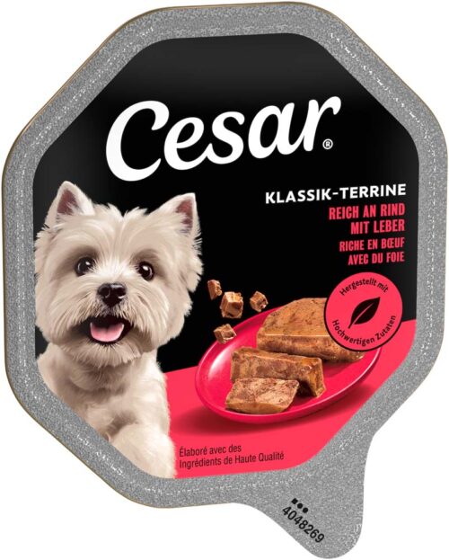 04008429511110_C1L1_s01_v01_5 Cesar Klassik-Terrine Rind & Leber 150 g