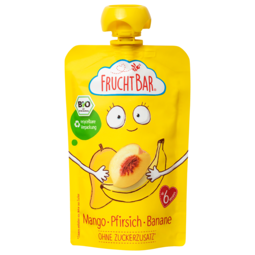 3811-4260133232662-Fruchtbar-Fruchtpueree-Bio-Mango-Pfirsich-Banane-VS-quad FruchtBar Bio Quetschie Mango, Pfirsich & Banane 100 g