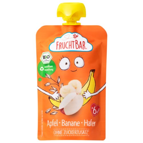 4260133235175-4610-fb-fruchtpueree-apfel-banane-hafer-v03-vs-quad FruchtBar Bio Quetschie Apfel, Banane & Hafer 100 g