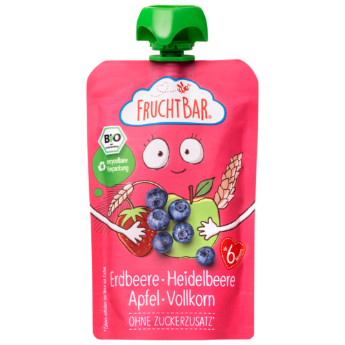 4260133235182-4620-fb-bio-erdbeere-heidelbeere-apfel-vollkorn-v03-vs-quad FruchtBar Bio Quetschie Erdbeere, Heidelbeere, Apfel & Vollkorn 100 g